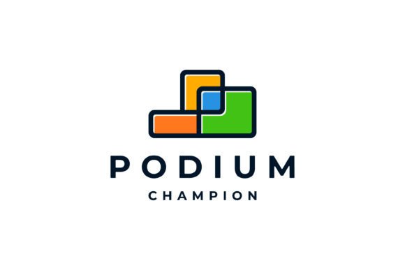 Download Orange Green Podium Champion Tournament - Premium Resources
