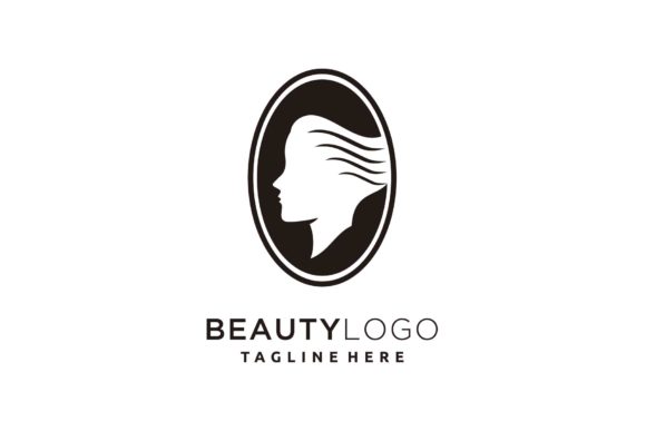 Download Beauty Hair Salon Face Logo Design Oval - Sign Collection