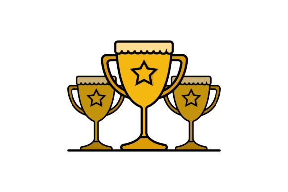 Download Championship Trophy Flat Icon - Champion Collection