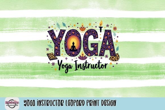 Download Yoga Instructor Leopard Print Design - Sign Collection