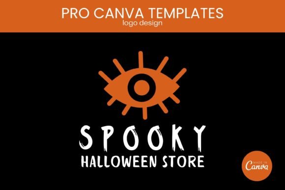 Download Halloween Logo Design PRO Canva Template - Sign Collection
