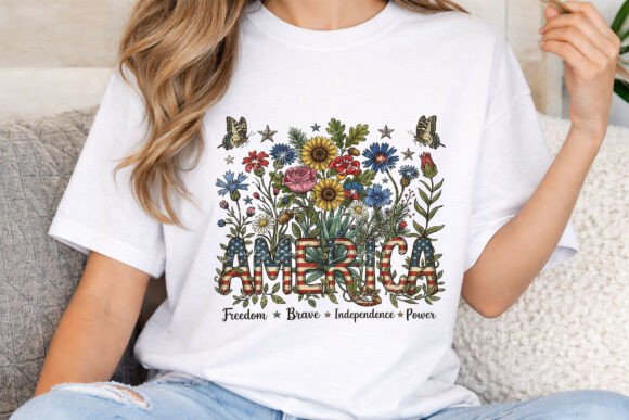Download America PNG | Patriotic Floral Design - Sign Collection