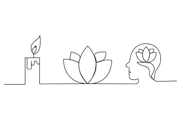 Download Continuous Line Design of Spirituality - Sign Collection