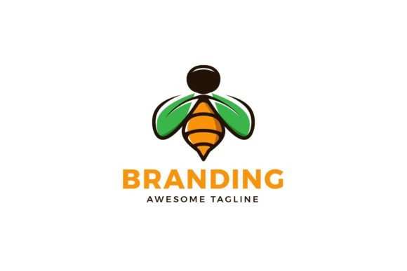 Download Creative Bee Logo Design with Nature - Sign Collection