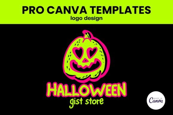 Download Halloween Logo Design PRO Canva Template - Sign Collection