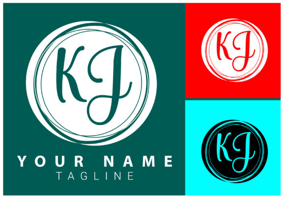 Download KJ Initial Letter Signature Logo Design - Sign Collection
