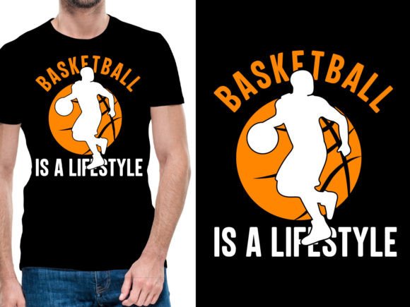 Download Basketball is a Lifestyle Tshirt Design - Sign Collection