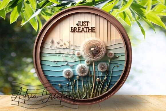 Download 3D Dandelion Round Welcome Sign - Sign Collection