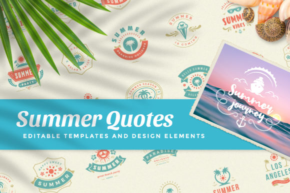 Download Summer Holidays Emblems &amp; Badges - Emblems Collection