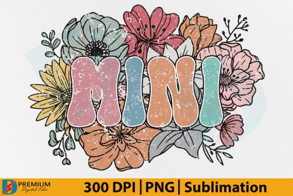 Download Retro Mini PNG,Mama Floral Flower Design - Premium Resources
