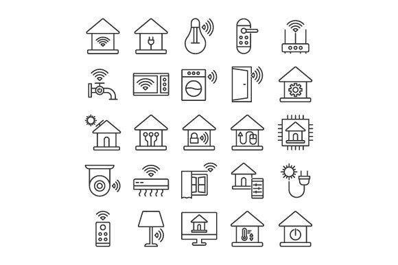 Download Smart Home Icon Sign Symbol Set - Sign Collection
