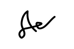 Download A Letter Signature Logo - Sign Collection