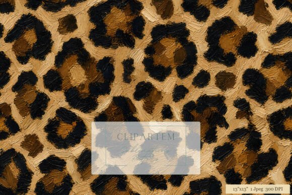 Download Oil Paint Leopard Print Pattern Design - Sign Collection