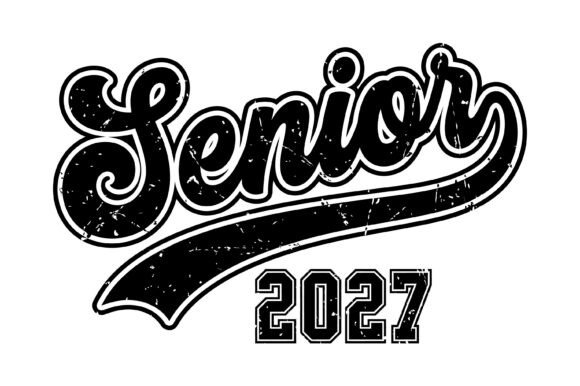 Download Senior 2027 Vintage Typography Design - Sign Collection