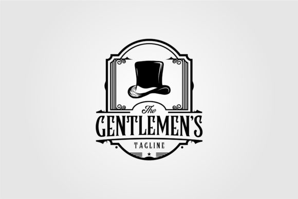 Download Vintage Gentlemen Logo Vector Design - Sign Collection