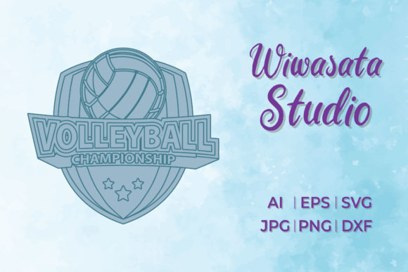 Download Logo Volleyball Champion Blue UI Style - Champion Collection