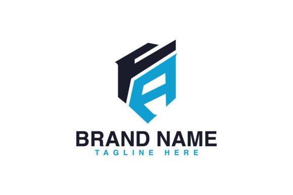 Download Letter FA Premium Geometric Logo Design. - Sign Collection