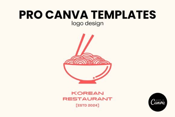 Download Korean Restaurant Logo Design PRO Canva - Sign Collection