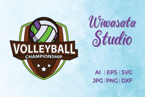 Download Logo Volleyball Champion Filled Outline - Champion Collection