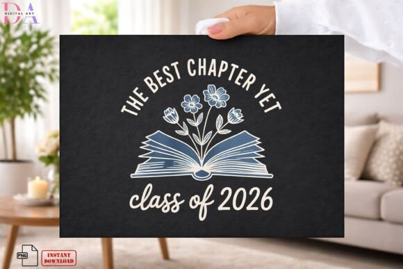Download Class of 2026 Book Floral Design PNG - Sign Collection