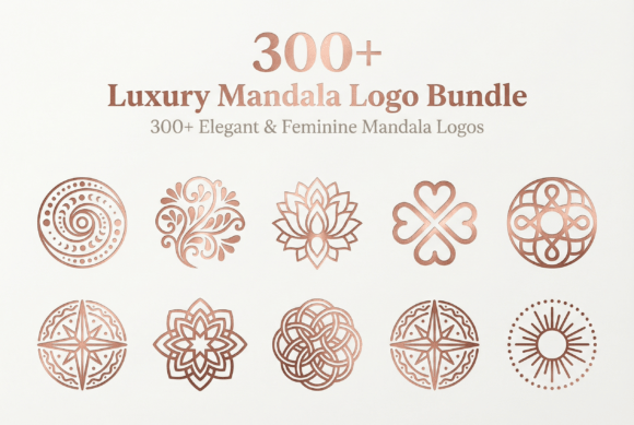 Download 300 Mandala Logo Designs – Geometric Flo - Sign Collection