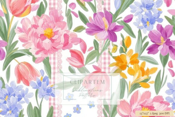 Download Spring Floral Sublimation Pattern Design - Sign Collection